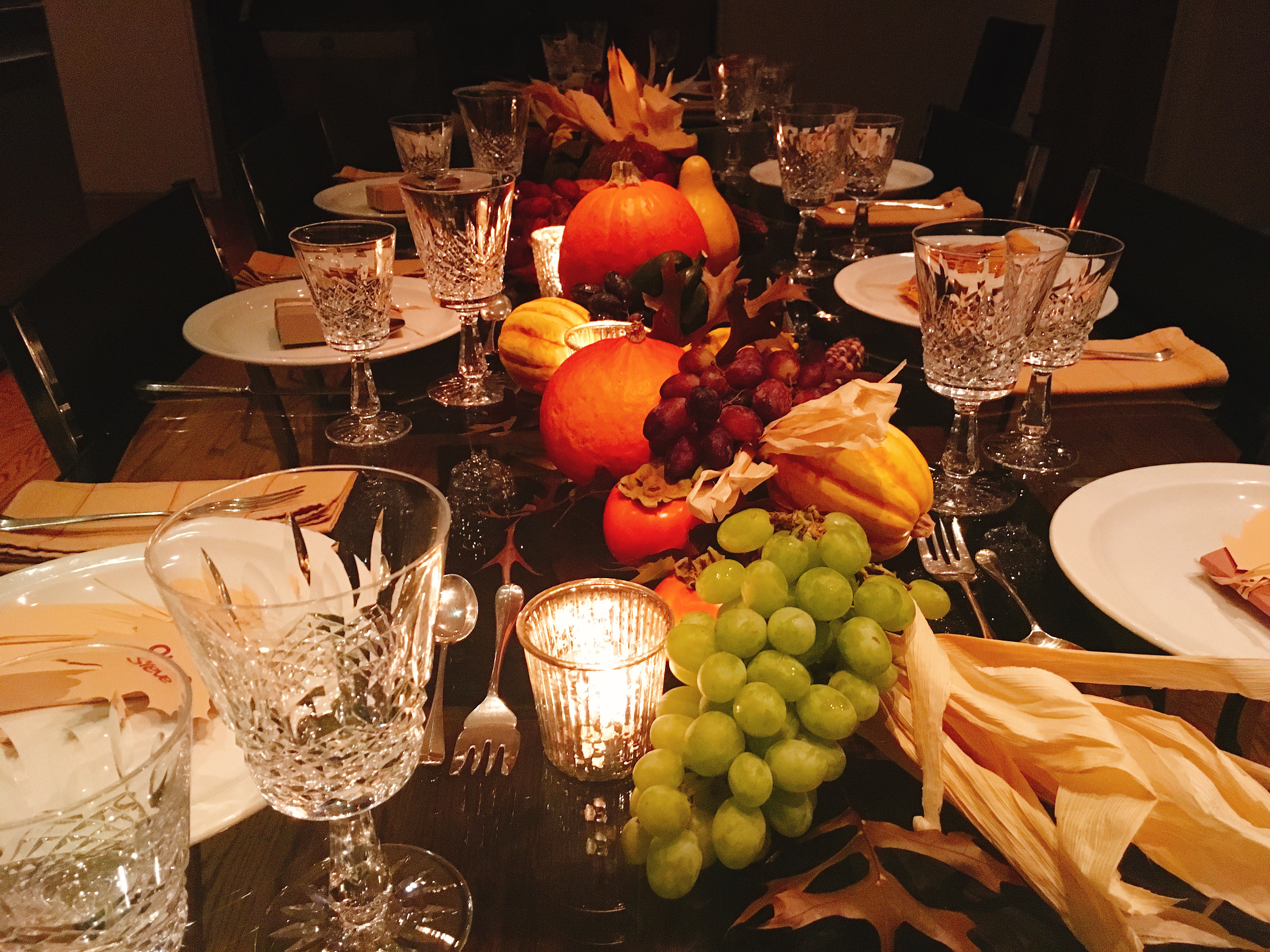 Thanksgiving table setting: prep for the holidays by planning yours out ahead of time.