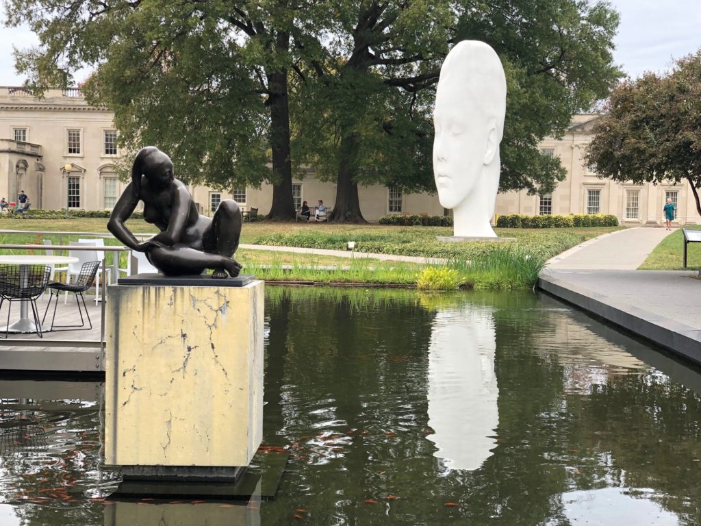 Sculpture garden at the Virginia Museum of Fine Arts in Richmond is beautiful and restful.