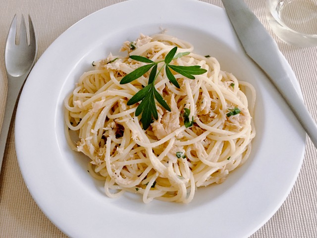 Shelf-stable tuna and spaghetti can be used to make a delicious dish while sheltering in place for the novel coronavirus.