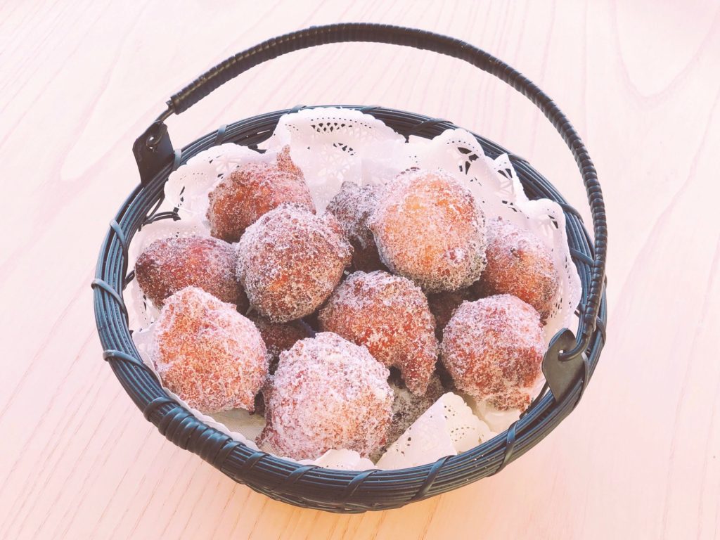 Okinawan doughnuts, andagi, are quick and easy to make.  They're perfect when you need a treat right now.