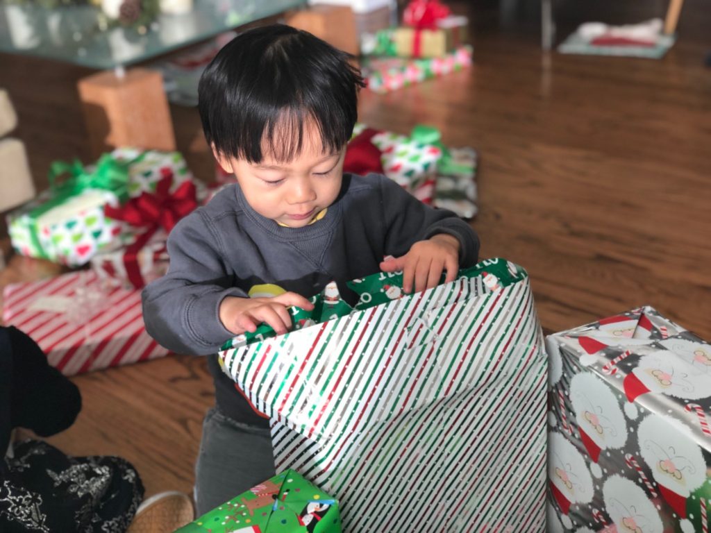 We'll watch the presents being opened via zoom, instead of in person, at our house.