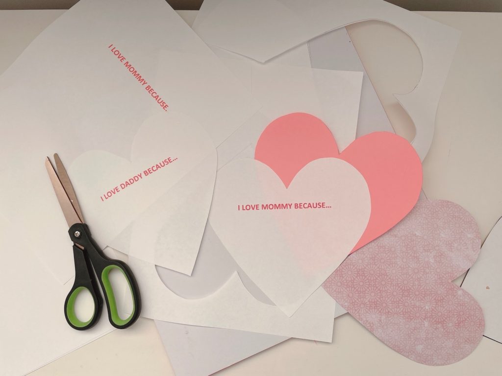 Heart-Shaped Writing And Doodling Paper For Valentine's Day - FREE