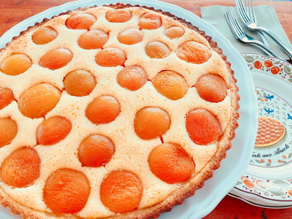 Easter brunch idea: make a festive dessert such as this Apricot Tart with Honey and Almonds, inspired by the foods of Provence.
