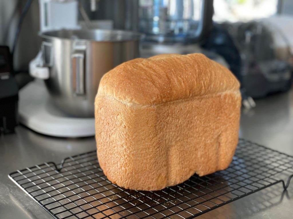 An electric bread maker ensures a supply of fresh bread, even if in lockdown.