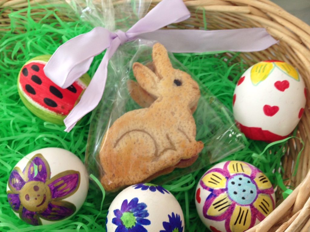 For toddlers who shouldn't be eating candy, make bunny toasts as a treat for Easter brunch.