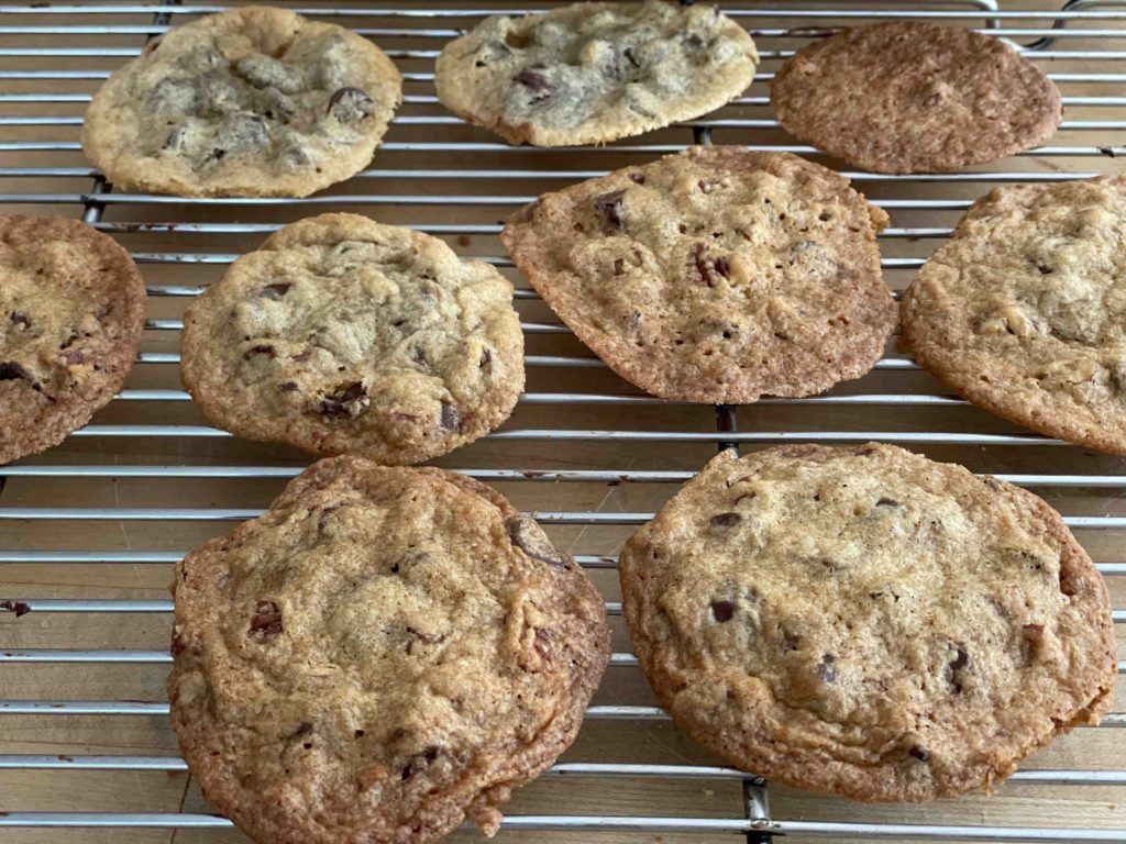 These chocolate chip cookies, made by kids, are thin, crisp, and rich with chocolate morsels.