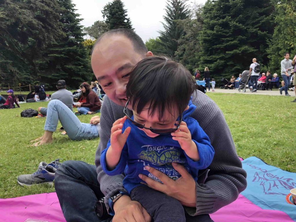 One of the many joys of fatherhood: a picnic in the park. Dave is co-host of Papa est Fatigué, a podcast by dads for dads.