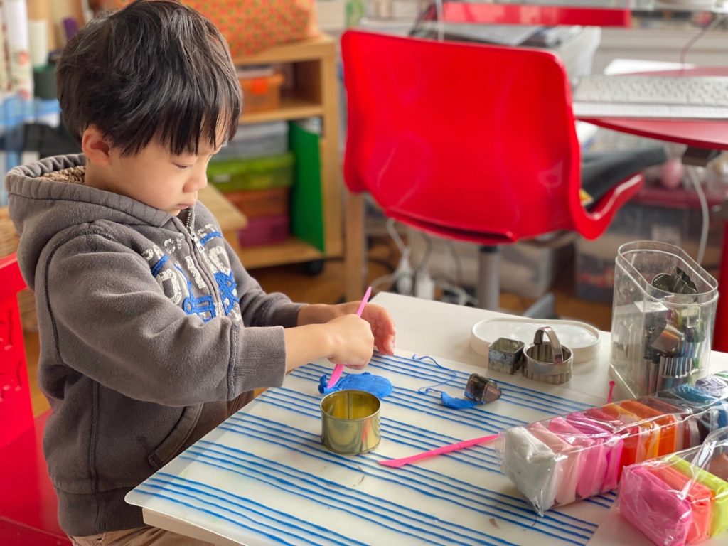 Crafting cookies from air-dry clay for the cookie shop.