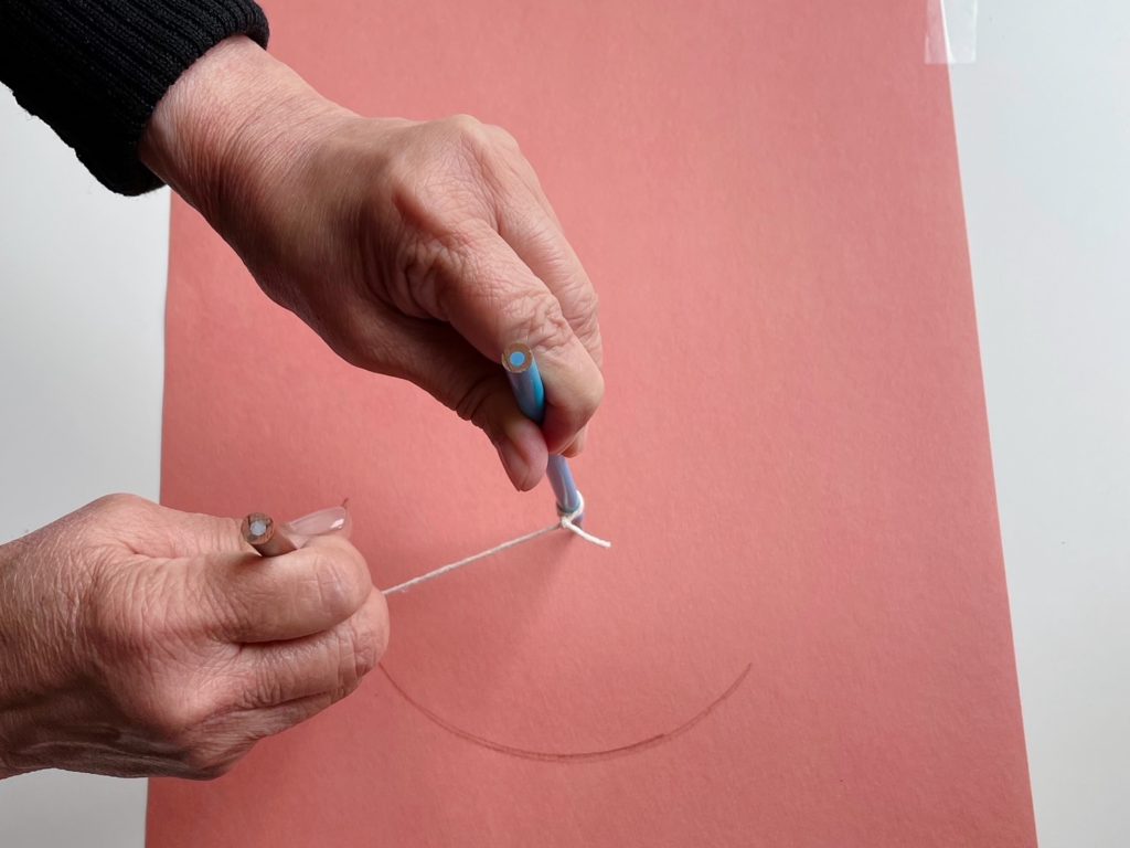 How to make fascinators: start by making paper patterns to pin to your fabrics, then cut out.