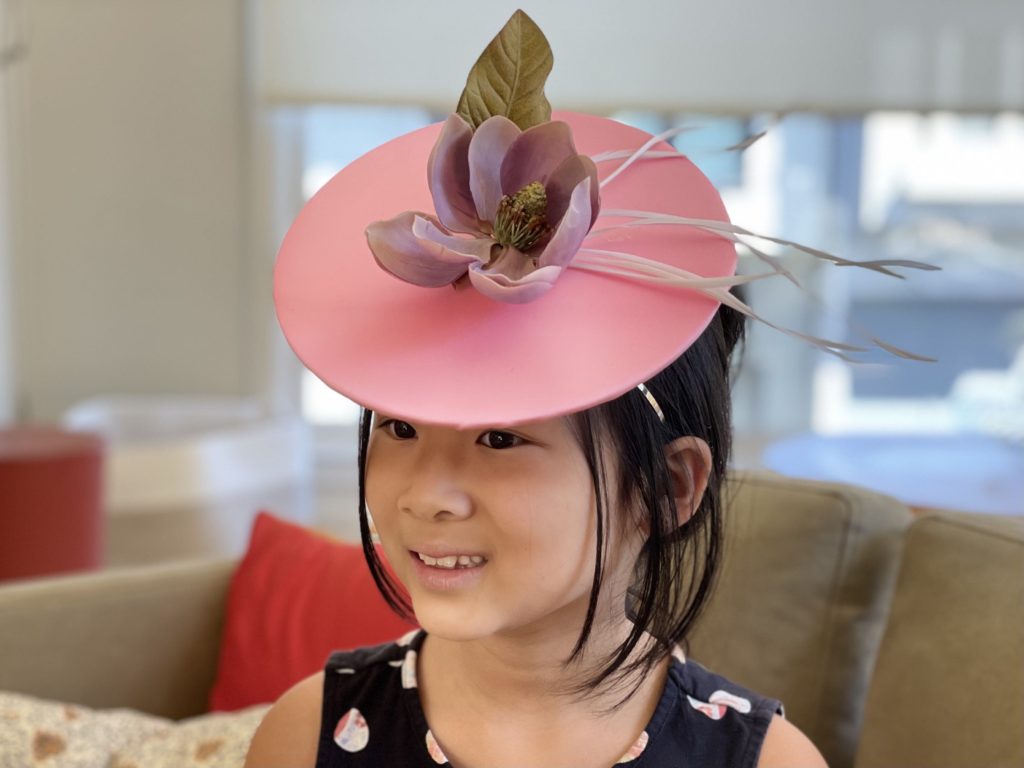 Our sample to ensure we understood how to make fascinators.