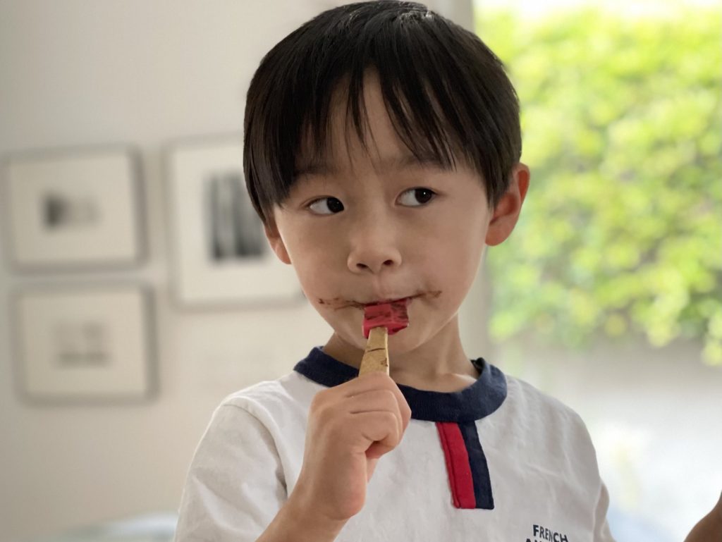 The best part of any dessert project is licking the spoon.