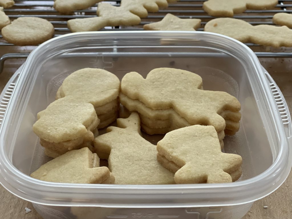 Santa Face Sugar Cookies makes a great cookie dough; you can cut out your own shapes.