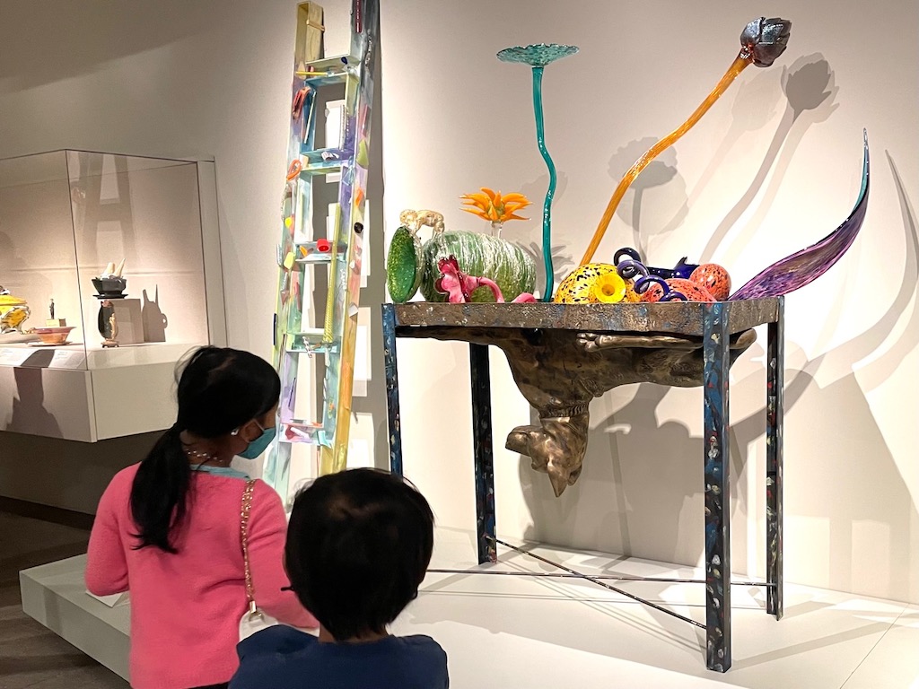 Dale Chihuly's Rover Garden Grows, de Young Museum, San Francisco. Intriguing for kids on their first art museum trip.