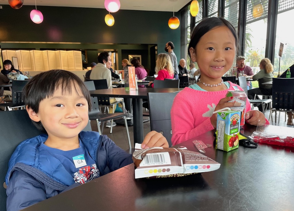 De Young Museum café. Because every art museum trip needs a refreshment break.
