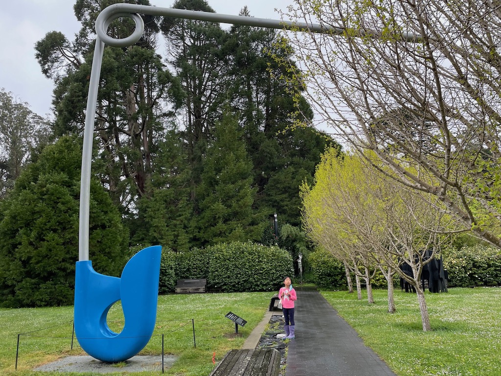 Corridor Pin in Blue, by Claes Oldenburg. De Young Museum, San Francisco.