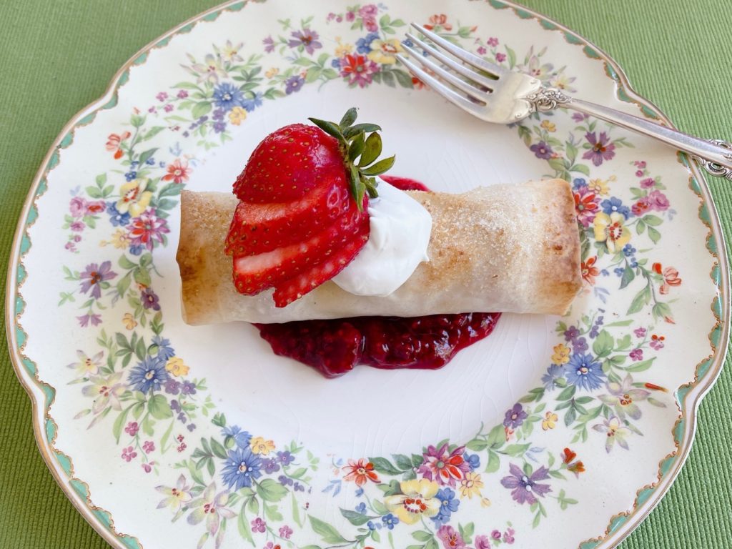 This strawberry dessert would be lovely for Easter or another spring party.