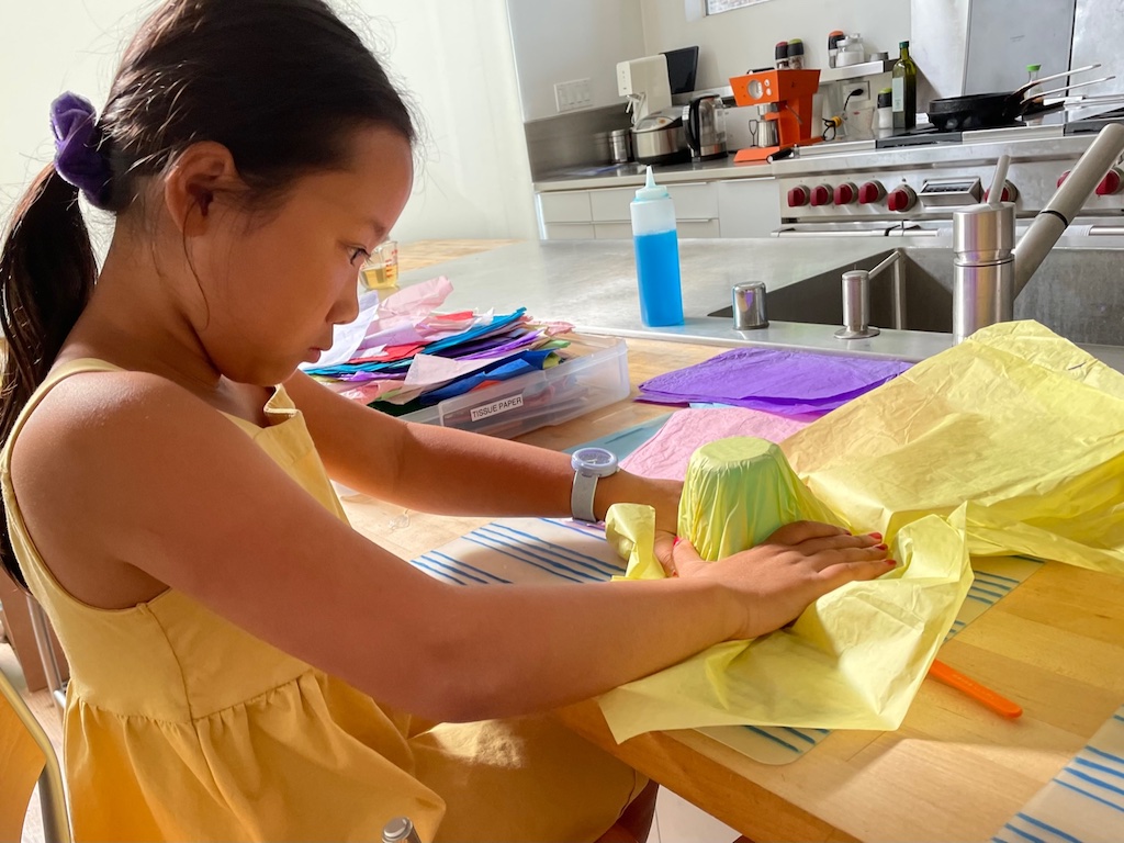 DIY Tissue Paper Bowls, Make Something