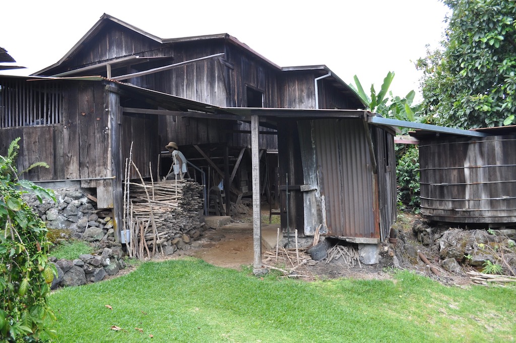 The Kona Coffee Living History Farm preserves the Uchida farmhouse; one of the pioneers of Kona coffee farming.