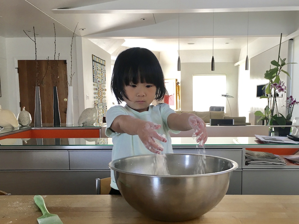 Irish soda bread is so easy, even a three-year-old can help to make it.

