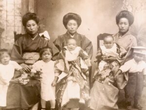 Japanese women in Hawaii with their children from the early 1900s. One is my grandmother.