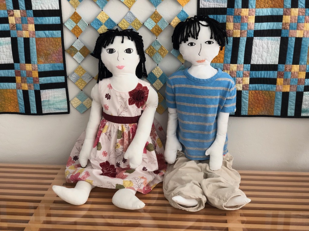 Make dolls that are life-size versions of young grandkids.
