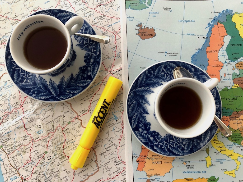 Sit back with a cup of espresso and a map and travel the world from your armchair.