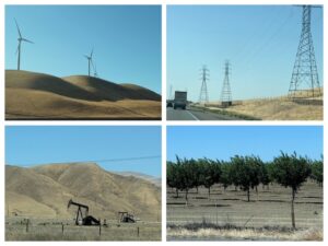 Scenery along Interstate 5 in California.