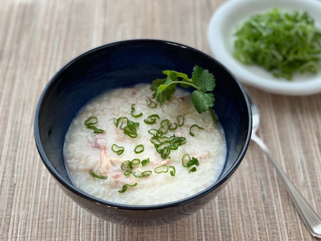 Thanksgiving tips: Jook, Chinese rice porridge, is a good way to use the turkey carcass after Thanksgiving.