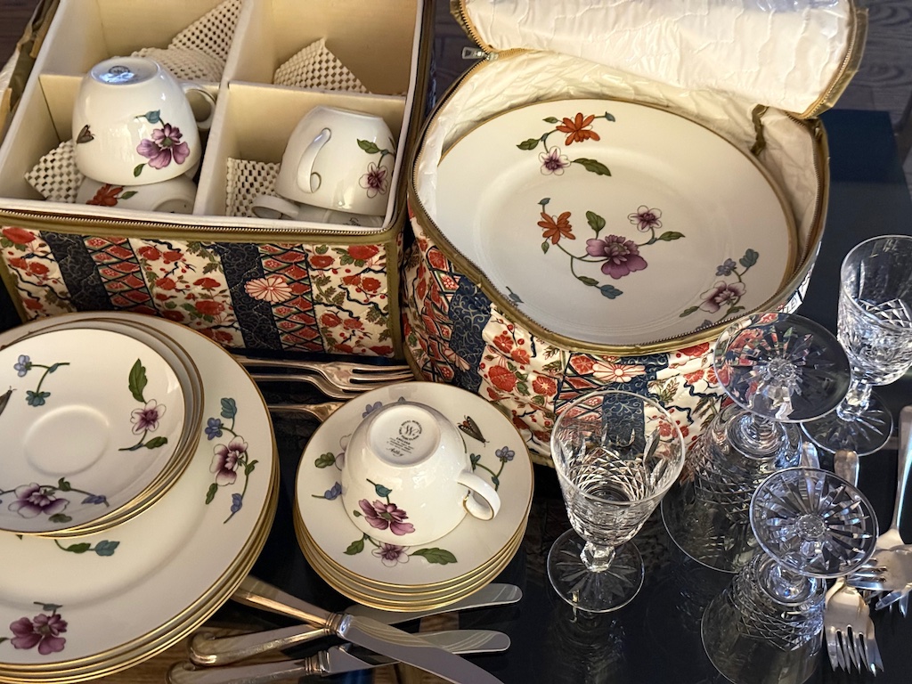 China, silver, and glassware the kids may no longer want to inherit. 