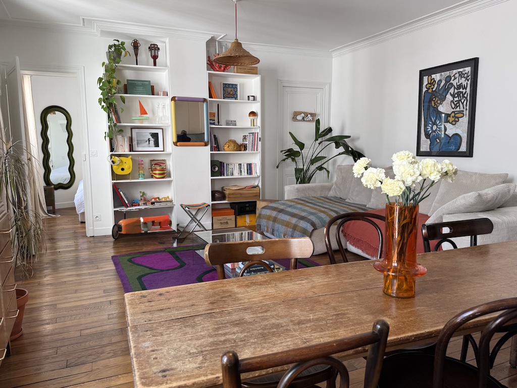An AirBnB apartment in Paris.