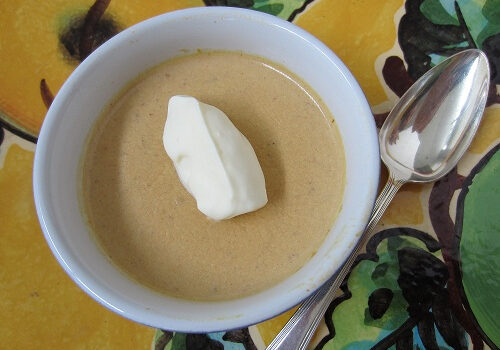 Pumpkin panna cotta is a delicious Thanksgiving dessert.